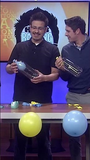 Impossible Balloon in a Bottle Inflation Trick #stem #science #trick