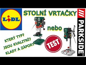 Stolní vrtačka PARKSIDE PTBM 500 a PTBMOD 710 Recenze