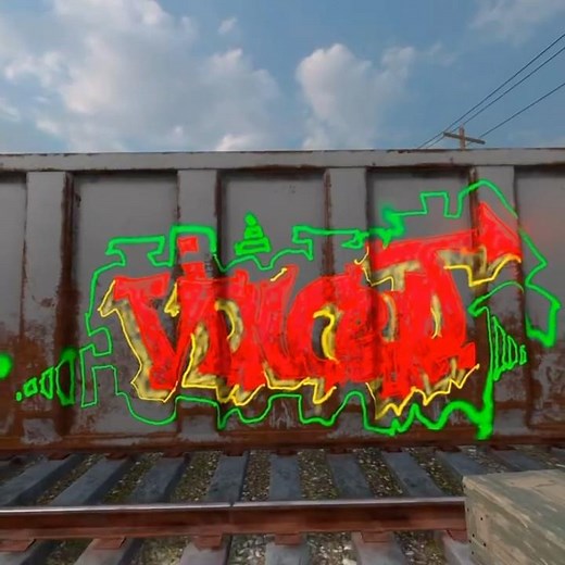 Kingspray VR feels like real graffiti #quest3 #gaming #vrarcade #vr