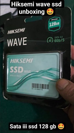 hiksemi wave ssd 🤩 sata iii unboxing 128gb #ytshorts #youtubeshorts #pc #gaming #pcgaming