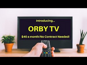 NEW - Orby TV Satellite Television, Just $40 a month, No Contract Needed