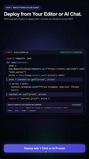 Run Python Web Scrapers 24/7 (Without Keeping Your Laptop Awake) #Shorts