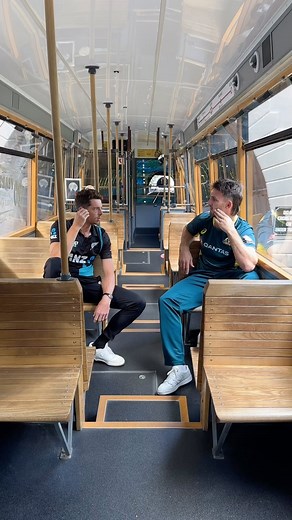 748K views · 23K reactions | All aboard! Join @mitchsantner and @mitchmarsh235 at the captain’s trophy shoot ahead of the @kfcnz T20I series starting on Wednesday in Wellington  #NZvAUS | Blackcaps | Facebook