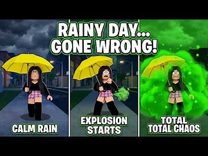 When Rain Hits… And THIS Happens 💀 Roblox Funny Animation