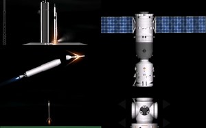 【航天模拟器1.5.6】[CORNERSTONE空间站建设] 发射ARK（方舟）载人飞船