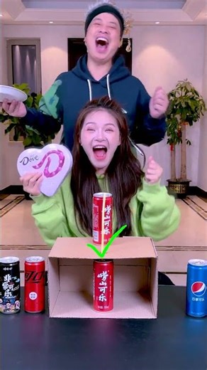 Cola flavor challenge! Call friends to play #PartyGame #FamilyGame