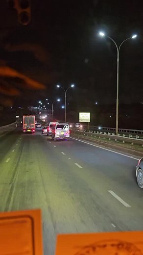 Nighttime Highway Vans Showcase Unique Designs