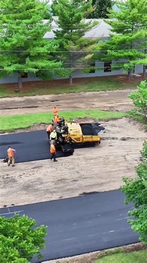Asphalt doesn't care how you feel. It responds to preparation, patience, and execution. Layer by layer, pass by pass, the surface is built the same way a strong life is built. #asphalt #fyp