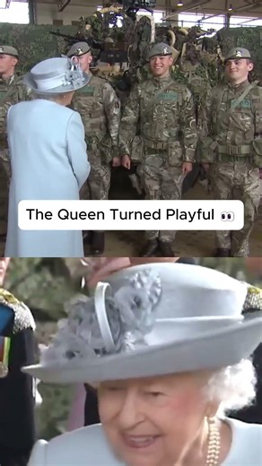 The Queen Teased The Guards 😄 #royalfamily