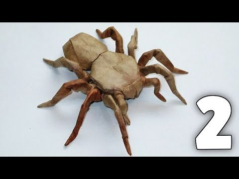 Origami 8 Legged Tarantula Tutorial [Robert Lang] Part 2/2 - Shaping