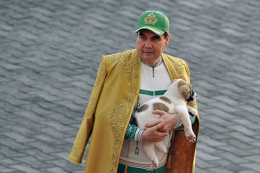 Turkmenistan President Unveils Giant Golden Statue of His Favorite Dog