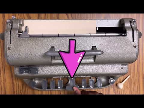 How to Braille using the Perkins Braille Writer