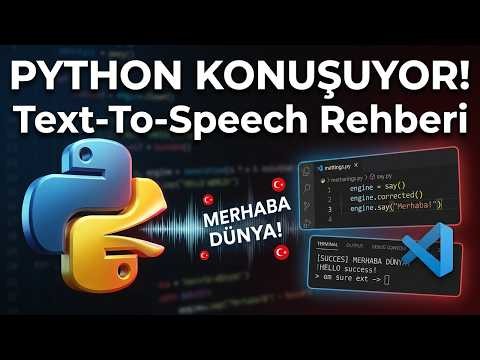 Python ile Metni Sese Çevirme (pyttsx3) | Python Dersleri 2026 | Alıştırma - 6