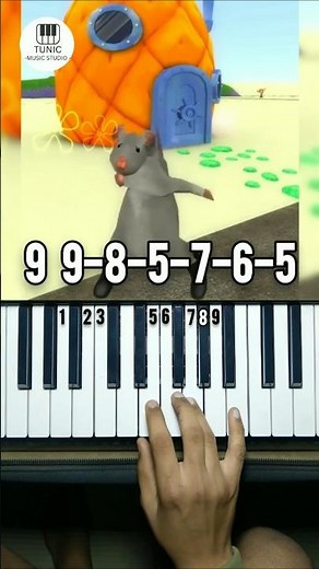 Rat Dance Song Easy Piano Tutorial #pianotutorial #shorts