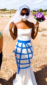 296K views · 32 reactions | When she TAKES OFF the TAPE!!勞 The dress at the end was just AMAZING!! Thanks so much for watching this video! I do hope you enjoy it. Please be advised that this page publishes videos that are intended for entertainment purposes only. This includes scripted dramas, satires, parodies, and magic tricks. Thank you for watching. | K’s Funny Friends | Facebook