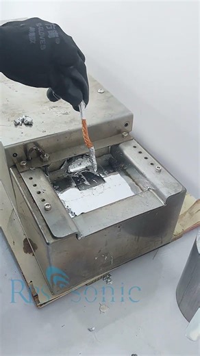 20kHz Ultrasonic tinning pot for aluminum soldering