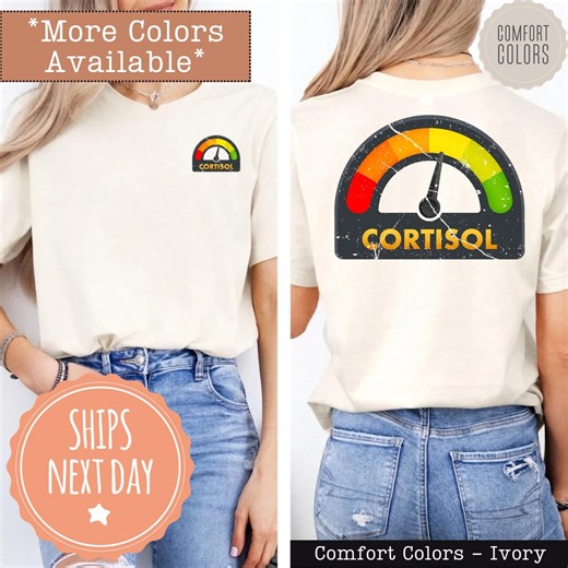 Comfort Colors® Low Cortisol T-shirt: Funny Meme Shirt, Chill Nonchalant Tee, Self Care Humor No Stress Hilarious Tshirt, Mental Health Gift - Etsy