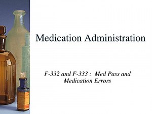 Medication Administration - SlideServe