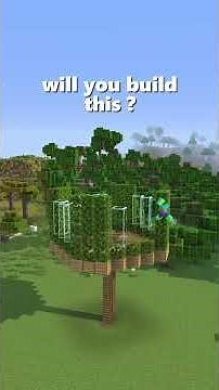 I Built A Minecraft Treehouse 😀