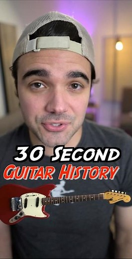 FENDER MUSTANG - 30 Second Guitar History #fender #guitar #fendermustang