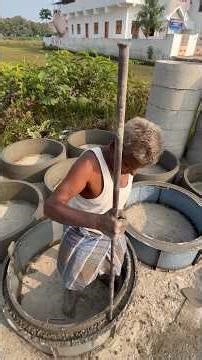 Concrete Ring Sump Making #factory #making #daily #trending