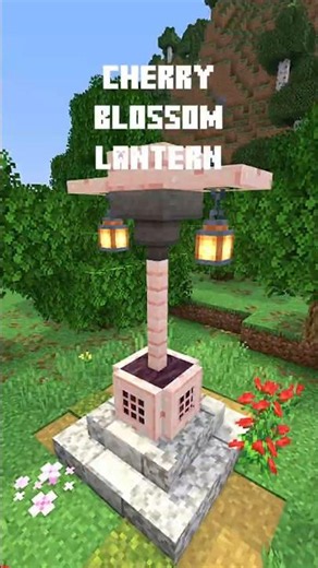 Cherry Blossom Lantern #minecraft #viral #minecrafttutorial