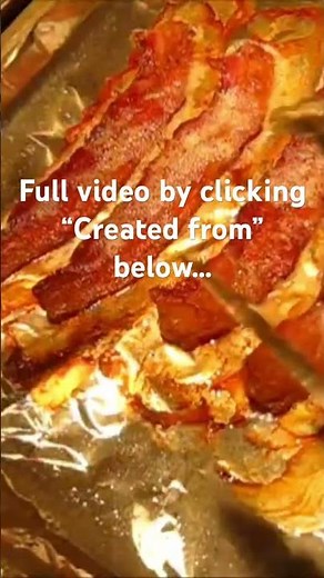 CRISPY BAKED BACON 🥓 So CRUNCHY 😋 #food #baking #bacon #tutorial