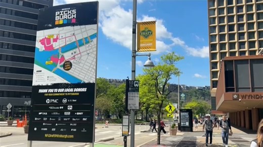 Channel 11 took a walk through the NFL draft setup: How long it took & what we saw along the way