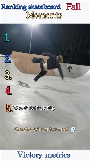 Ranking skate board fail moments