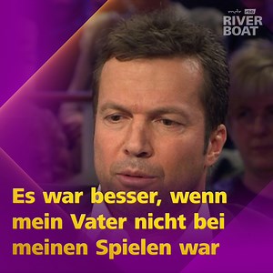 36K views · 106 reactions |  hoch - WO sind die Dorffußballer? ⚽ Fußball-Legende Lothar Matthäus teilte im Riverboat Erinnerungen an seine Fußball-Jugend und an seinen Vater. 珞 | Riverboat | Facebook