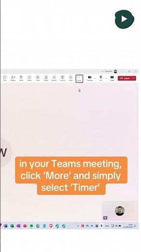 Did you know you can add a timer in a Teams meeting?