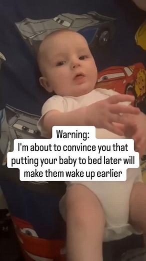 I know this sounds completely backwards, but hear me out... When you keep your baby up past their natural bedtime (thinking “if they’re more tired, they’ll sleep longer”), you’re actually setting them up for: 🚫 Overtiredness - which triggers stress hormones (cortisol) that make it HARDER to fall asleep and stay asleep 🚫 Early morning wakes - overtired babies often wake between 4-6am when cortisol naturally rises 🚫 More night wakings - because they never achieved that deep, restorative sleep t