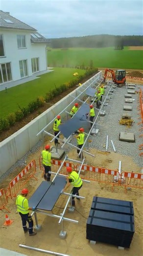 “Forest Backyard Solar Panel Setup: Sustainable Energy in Nature”