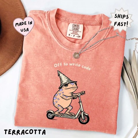 Funny Coder Shirt, Frog Wizard Writing Code Tee, Computer Science Major Gift, Software Engineer Humor, Sarcastic Programmer T-shirt - Etsy