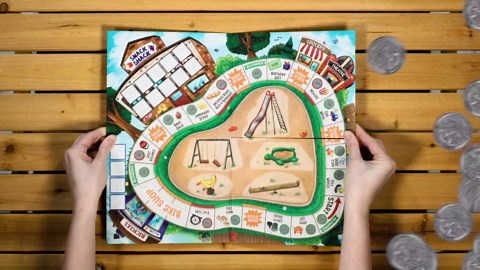 Peaceable Kingdom Money Bunch Game - Cooperative Board Game Teaching Smart Money Habits of Learning to Save, Share and Spend Money