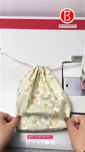 drawstring bag Tutorial