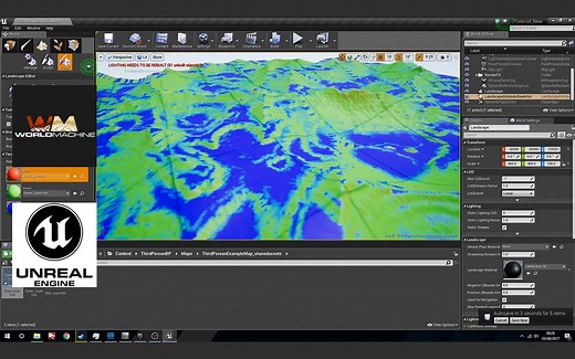 (基础)World Machine+UE4制作导入流程