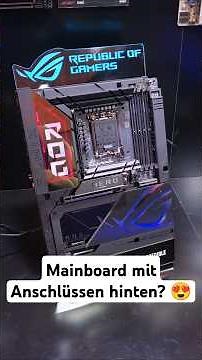 Es gibt neue BTF-Mainboards mit Anschlüssen auf der Rückseite! 😍 #ces2025 #gaming #tech
