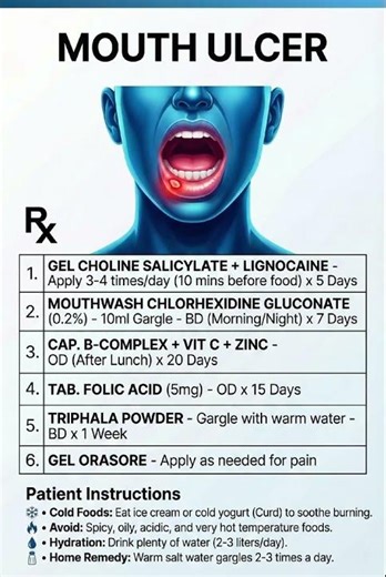 Mouth Ulcer Care & Medication Guide#treatment#medicine #healthy #healyourself #prescription #pharma