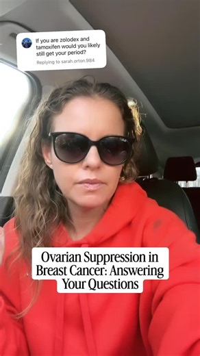 Answering your questions on ovarian suppression in breast cancer: 1) Do you still get a period? 2) Does switching from Lupron to Zoladex or vice versa help with side effects? 3) Oophorectomy (removal of ovaries) vs ovarian suppression w Lupron or Zoladex? Hope this helps and let me know other questions you have! #breastcancer #oncologist #ovariansuppression #menopause | Eleonora Teplinsky, MD