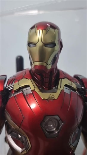 Hot Toys Diecast Iron Man Mark 45   AI filter #ironman #marvel #fyp