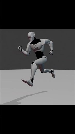 Running animation in Blender #blender #animation