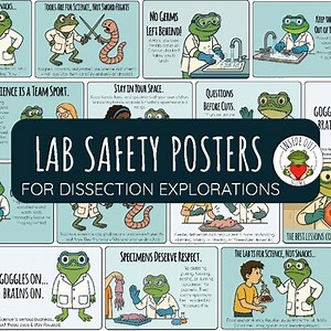 Dissection Lab | Safety and Behavior Contract | Dissection Safety Poster Set