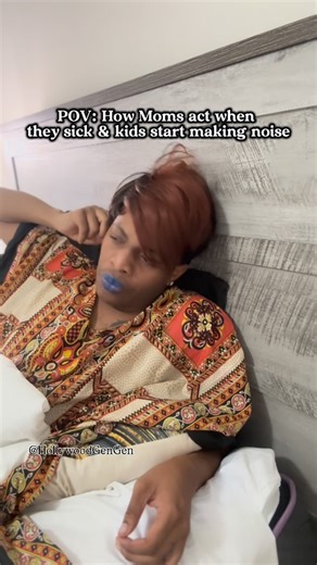 Genesis Williams | POV: How Moms act when they sick & kids start making noise….☹️😂❤️ GOOD OLE DAYS…. TAG YOUR MOMMY OR AUNTIES 👀 VC: @therealmsrenee... | Instagram