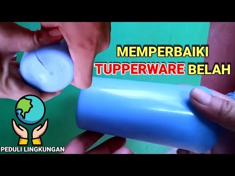 How to repair a cracked Tupperware/plastic cup
