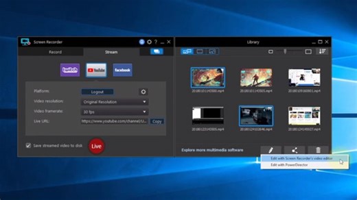 Edit with Screen Recorder 3 | CyberLink