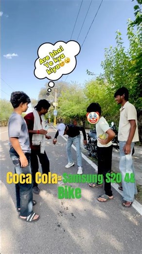 Bina Hath Lagaye Coca Cola peene ka challenge 😱 Samsum S20 4 & bike jeetne ka mauka #vlog #shorts