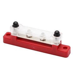 [Hot Item] Marine 150A 12V 24V 4 Stud Battery Heavy Duty Bus Bar Distribution Terminal Block Positive Negative Bus Bar for Auto Car Boat