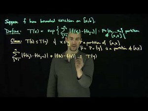 Function of Bounded Variation are the Difference of Increasing Functions