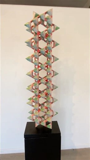 Strawberry Origami Tower Tetrahedron Psychedelic Architecture Shapes #creativity #sculpting #artl